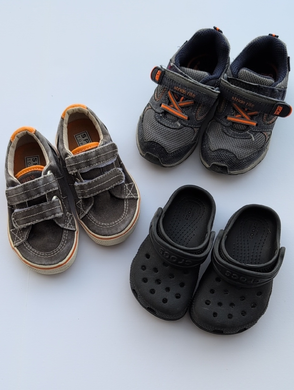 Crocs Stride Rite Sperry Boys 6 Toddler Lot Bundle Shoes Sneakers Clogs Water